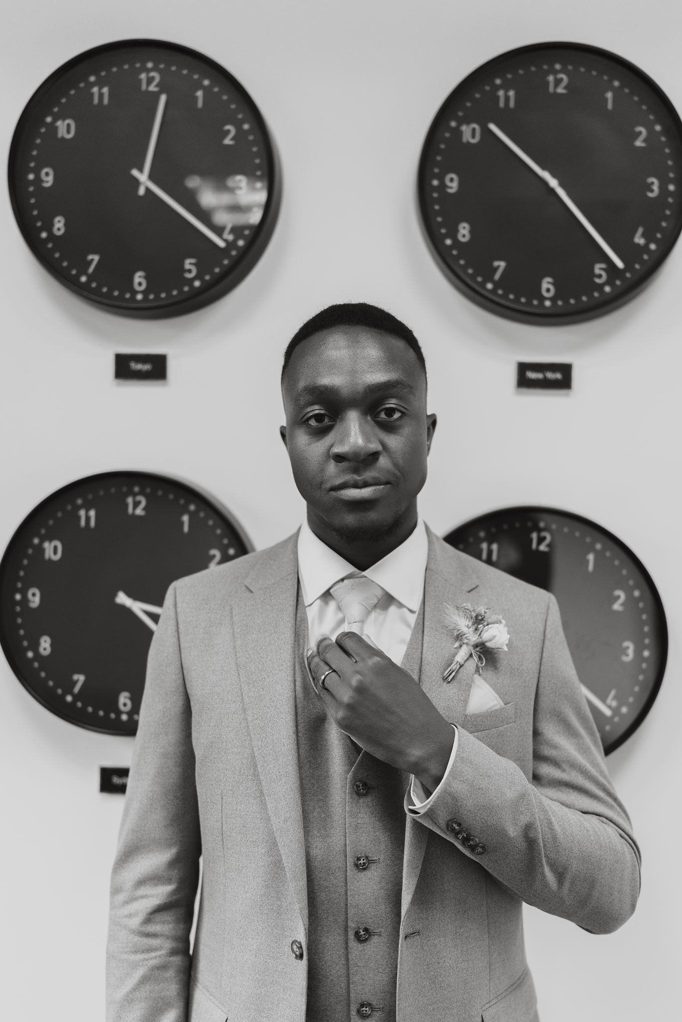 Groom portrait before the ceremony